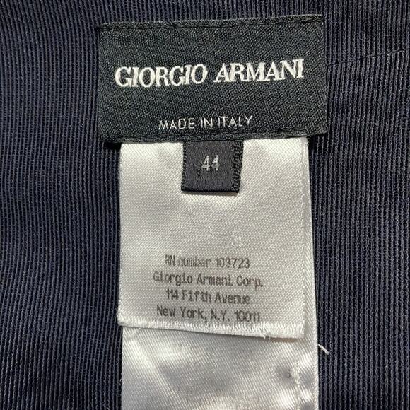Giorgio Armani Navy A-Line Skirt - Picture 4 of 5